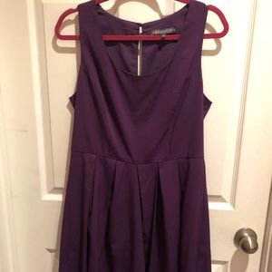 Purple Large Brixon Ivy Dress Scalloped Hem